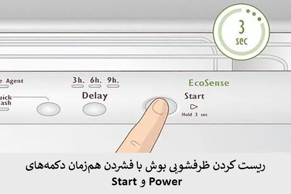 ریست کردن ظرفشویی بوش